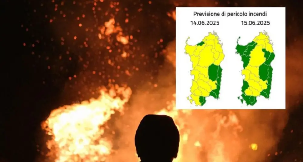 Allerta incendi in Sardegna: codice giallo in diverse aree dell'Isola