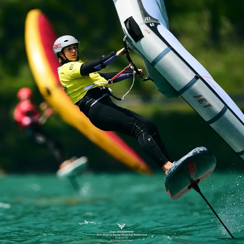 Maddalena Spanu trionfa in Svizzera nella World Cup di WingFoil Racing