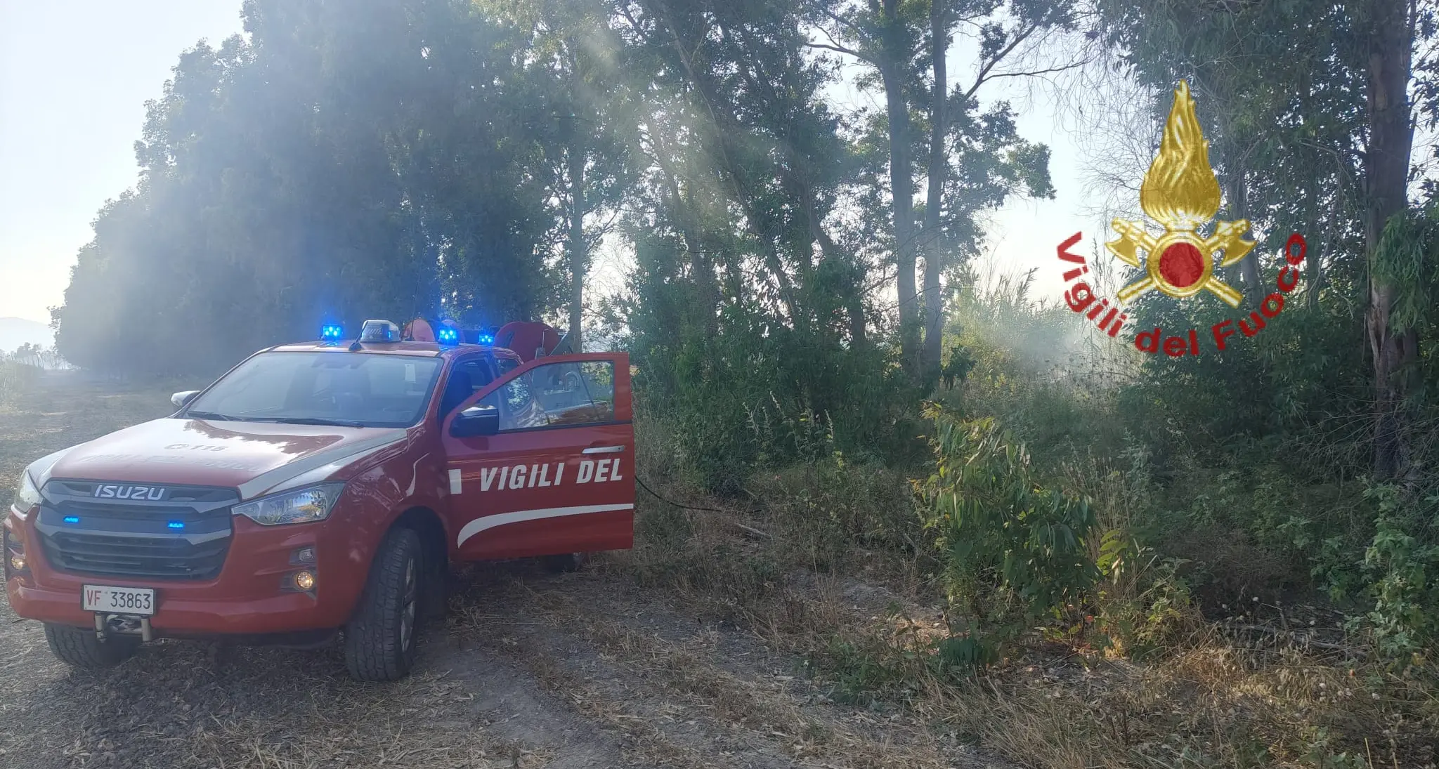 Vasto incendio a Villasor: Vigili del Fuoco in azione contro le fiamme | IL VIDEO