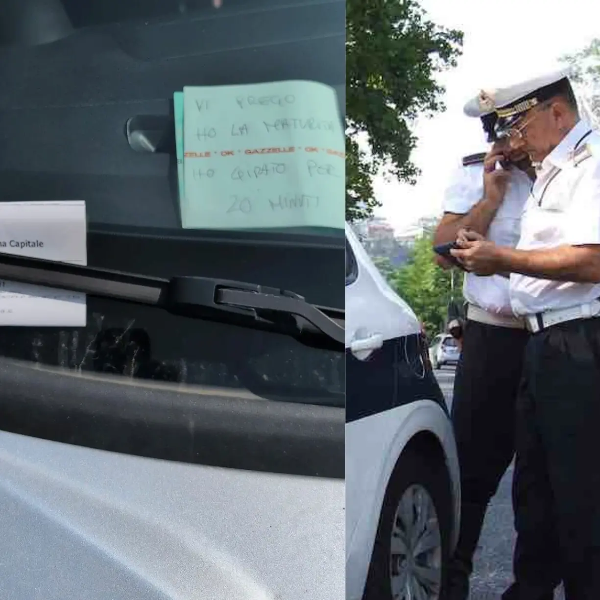 Parcheggia sulle strisce blu e lascia un biglietto ai vigili: \"Vi prego ho la Maturità\", ma viene multato