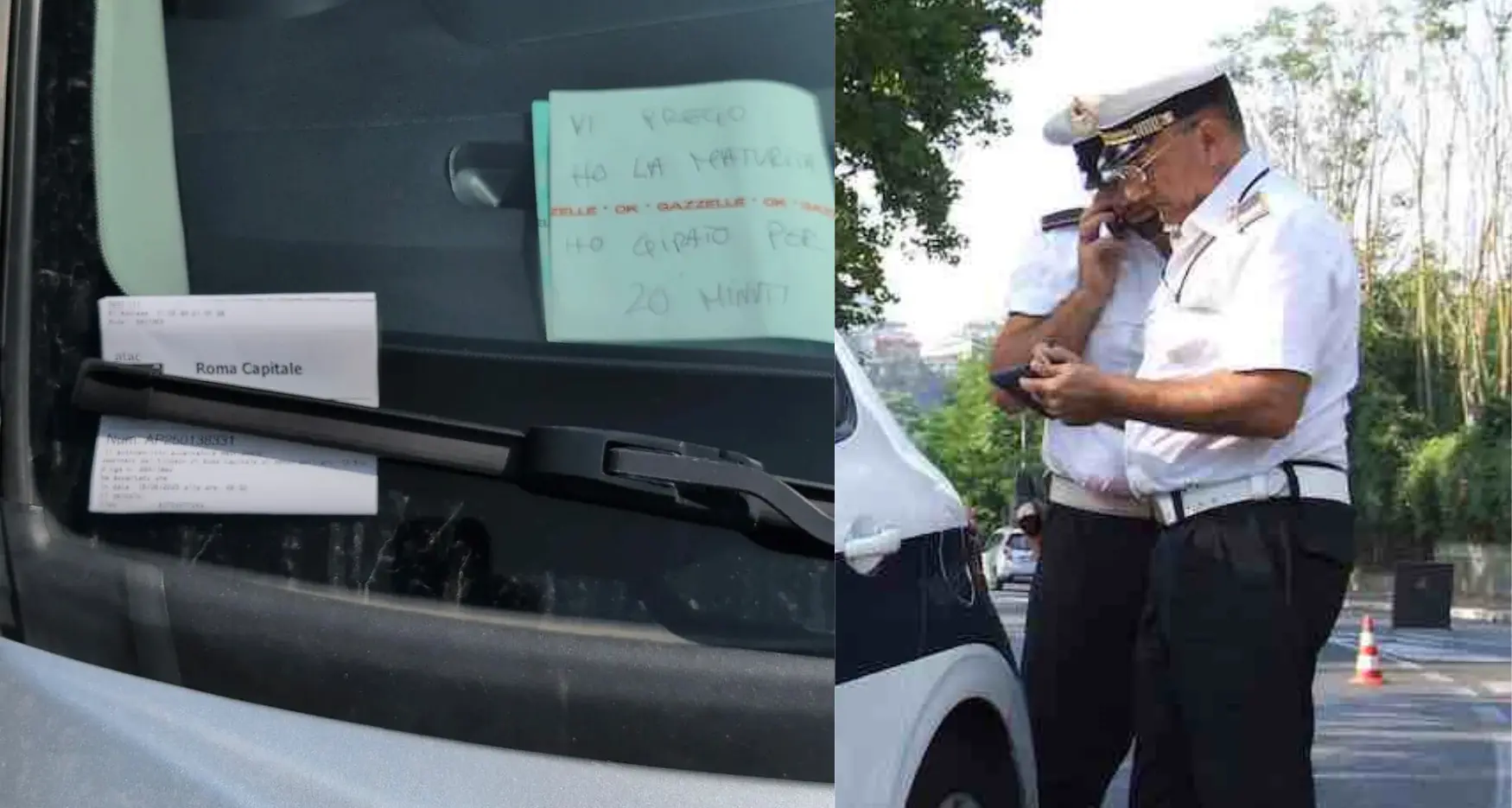 Parcheggia sulle strisce blu e lascia un biglietto ai vigili: \"Vi prego ho la Maturità\", ma viene multato