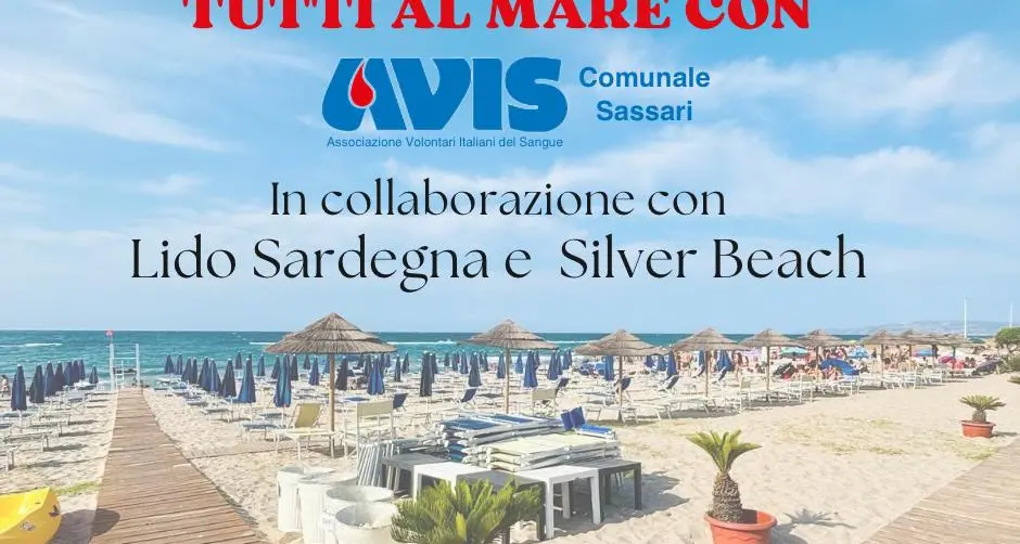 Avis Comunale Sassari, \"Tutti al mare con Avis\" per incentivare donazioni di sangue estive