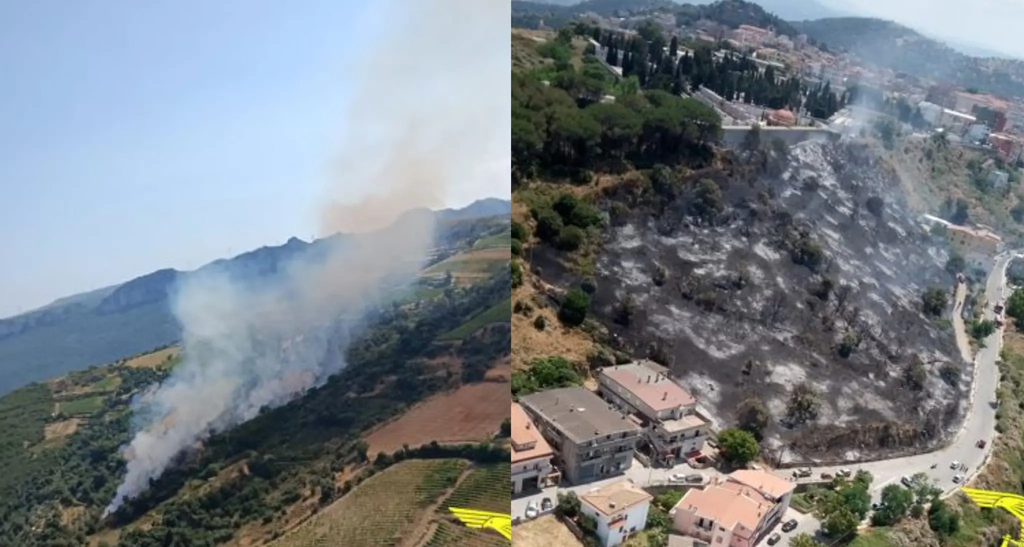 Ancora una giornata di fuoco in Sardegna: 36 incendi, nove richiedono l’intervento aereo