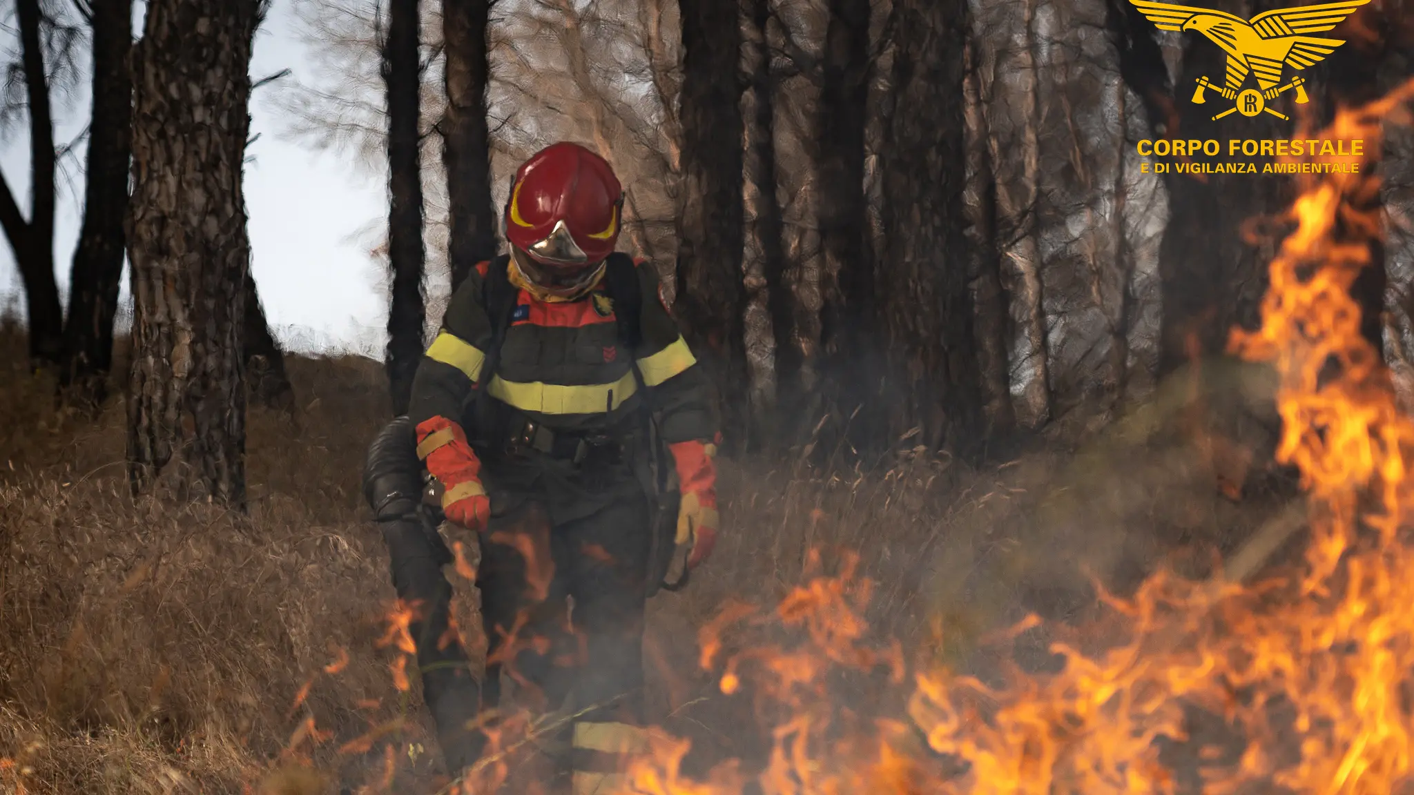 Vasto incendio a Villasor: elicottero in azione in località Cantoniera Sa Doda
