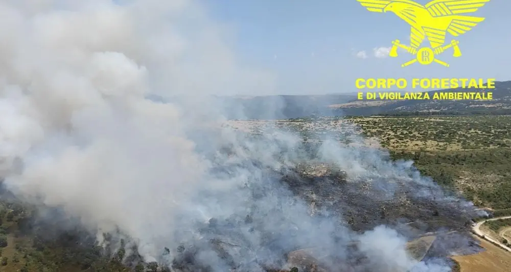 Due vasti incendi in Sardegna: elicotteri e Canadair in azione