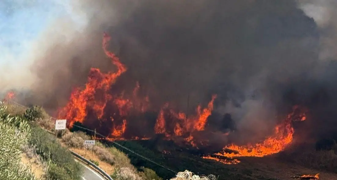 Incendio a Ozieri: in volo elicottero, Superpuma e Canadair
