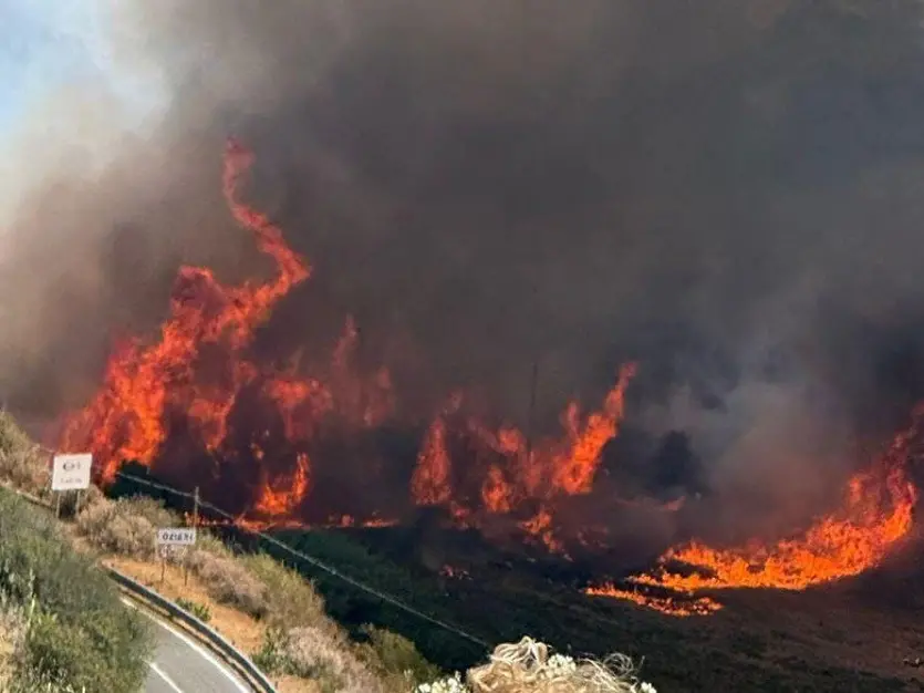 Incendio a Ozieri: in volo elicottero, Superpuma e Canadair