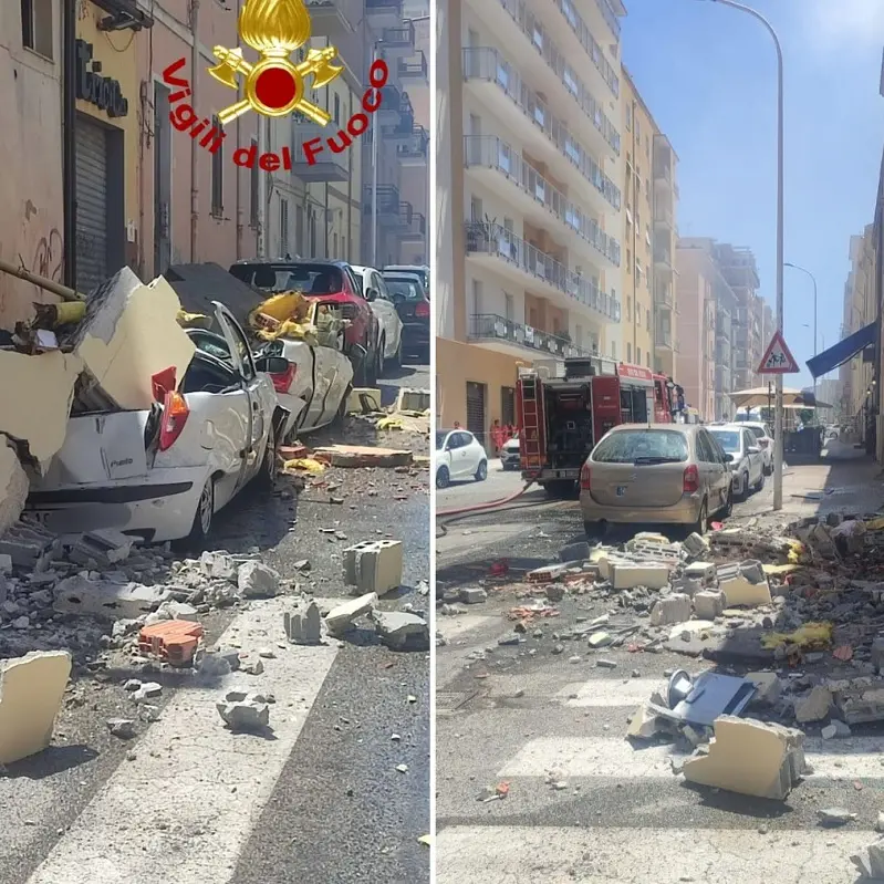 Esplosione a Sassari in palazzina: vigili del fuoco al lavoro per fuga di gas