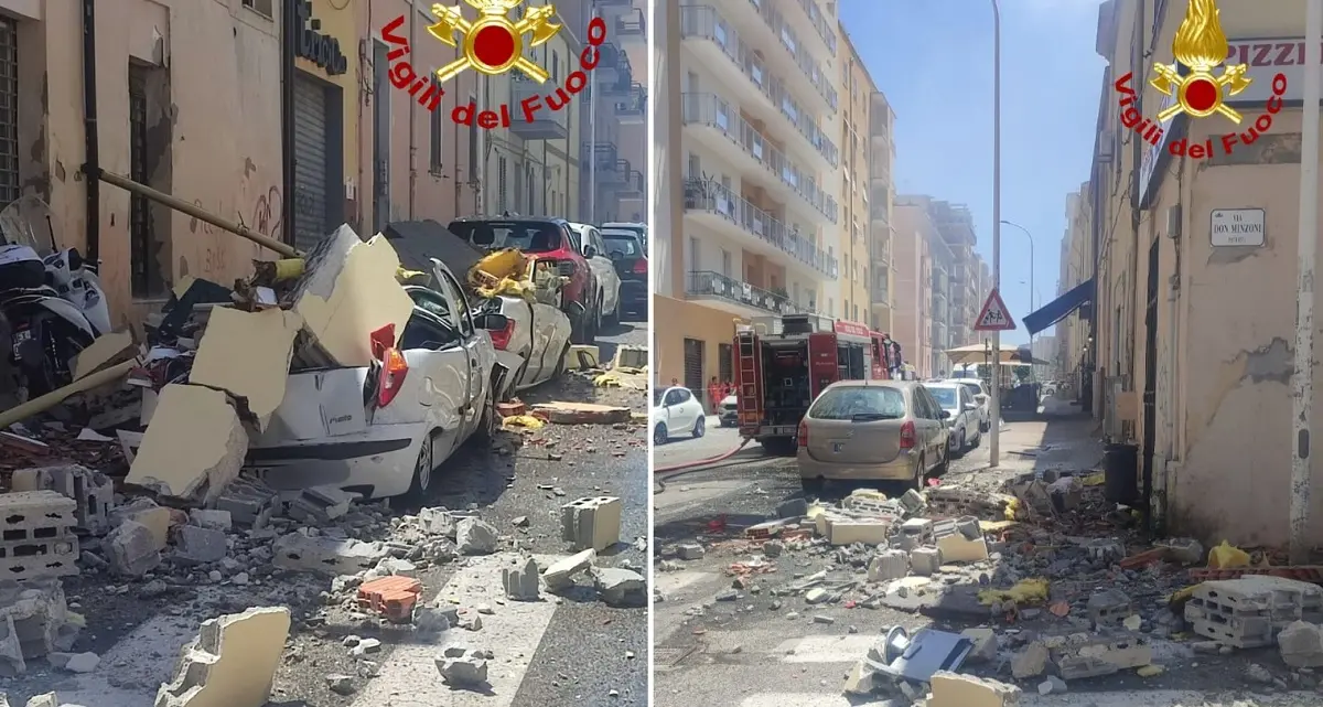 Esplosione a Sassari in palazzina: vigili del fuoco al lavoro per fuga di gas