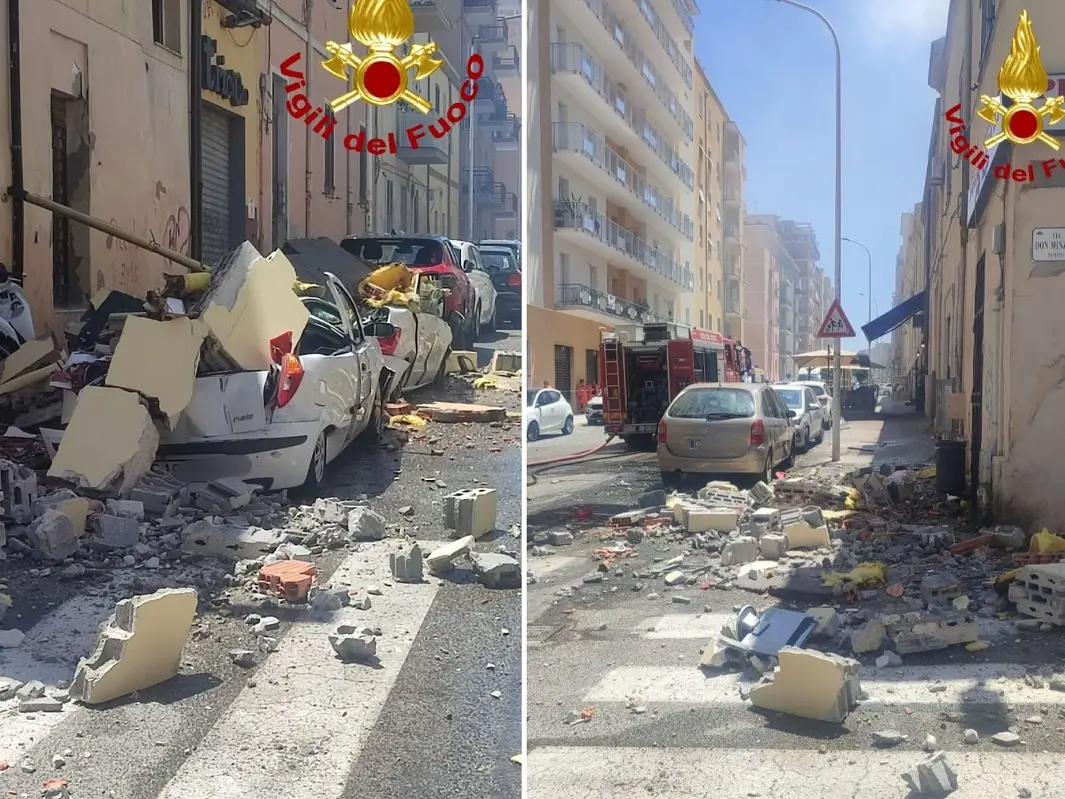Esplosione a Sassari in palazzina: vigili del fuoco al lavoro per fuga di gas