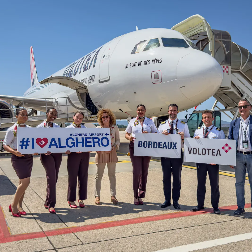 Alghero accoglie il primo volo Volotea da Bordeaux