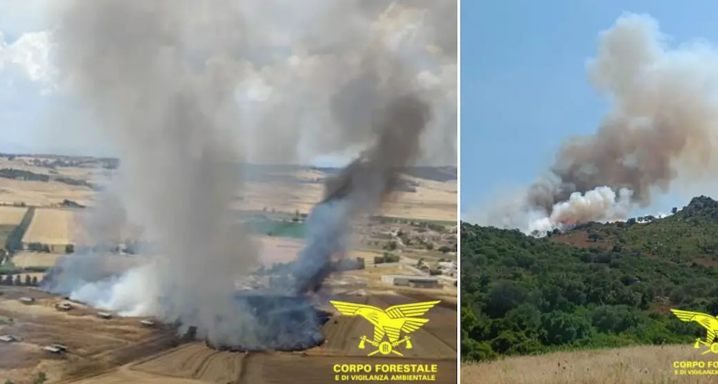 Quindici incendi in Sardegna, oggi in volo elicotteri e Canadair