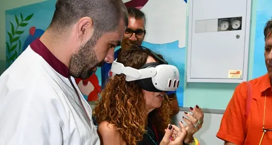 Realtà virtuale in ospedale: un viaggio per i piccoli pazienti di Sassari