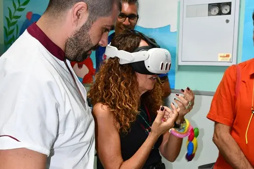 Realtà virtuale in ospedale: un viaggio per i piccoli pazienti di Sassari