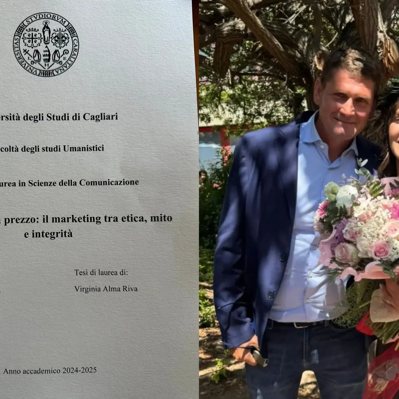 La nipote di Gigi Riva si laurea con la tesi su... Gigi Riva, \"Non tutto ha un prezzo\"