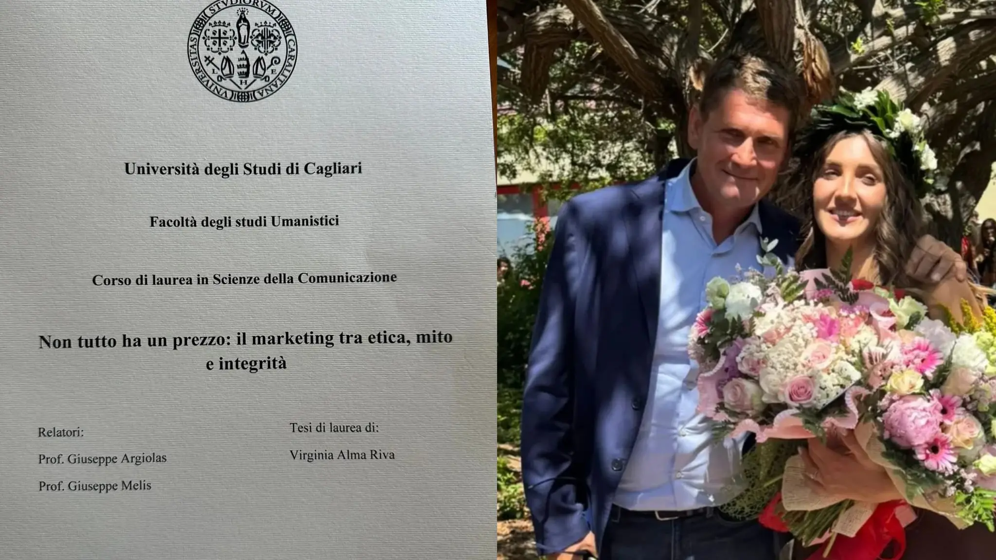 La nipote di Gigi Riva si laurea con la tesi su... Gigi Riva, \"Non tutto ha un prezzo\"