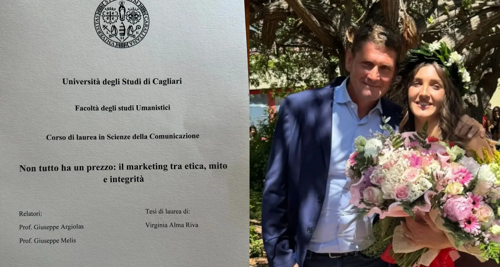 La nipote di Gigi Riva si laurea con la tesi su... Gigi Riva, \"Non tutto ha un prezzo\"