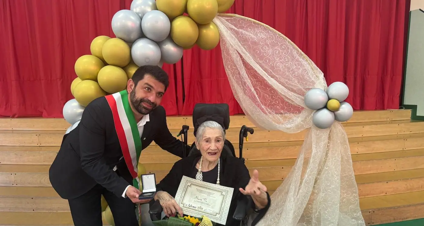 Cagliari celebra i 100 anni di Maria Piu testimone di un secolo di storia