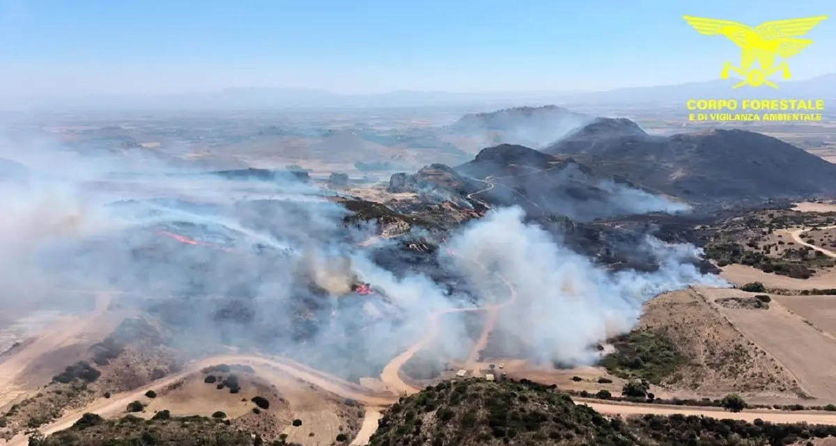 Diciannove incendi in un giorno in Sardegna: per sei richiesti i mezzi aerei