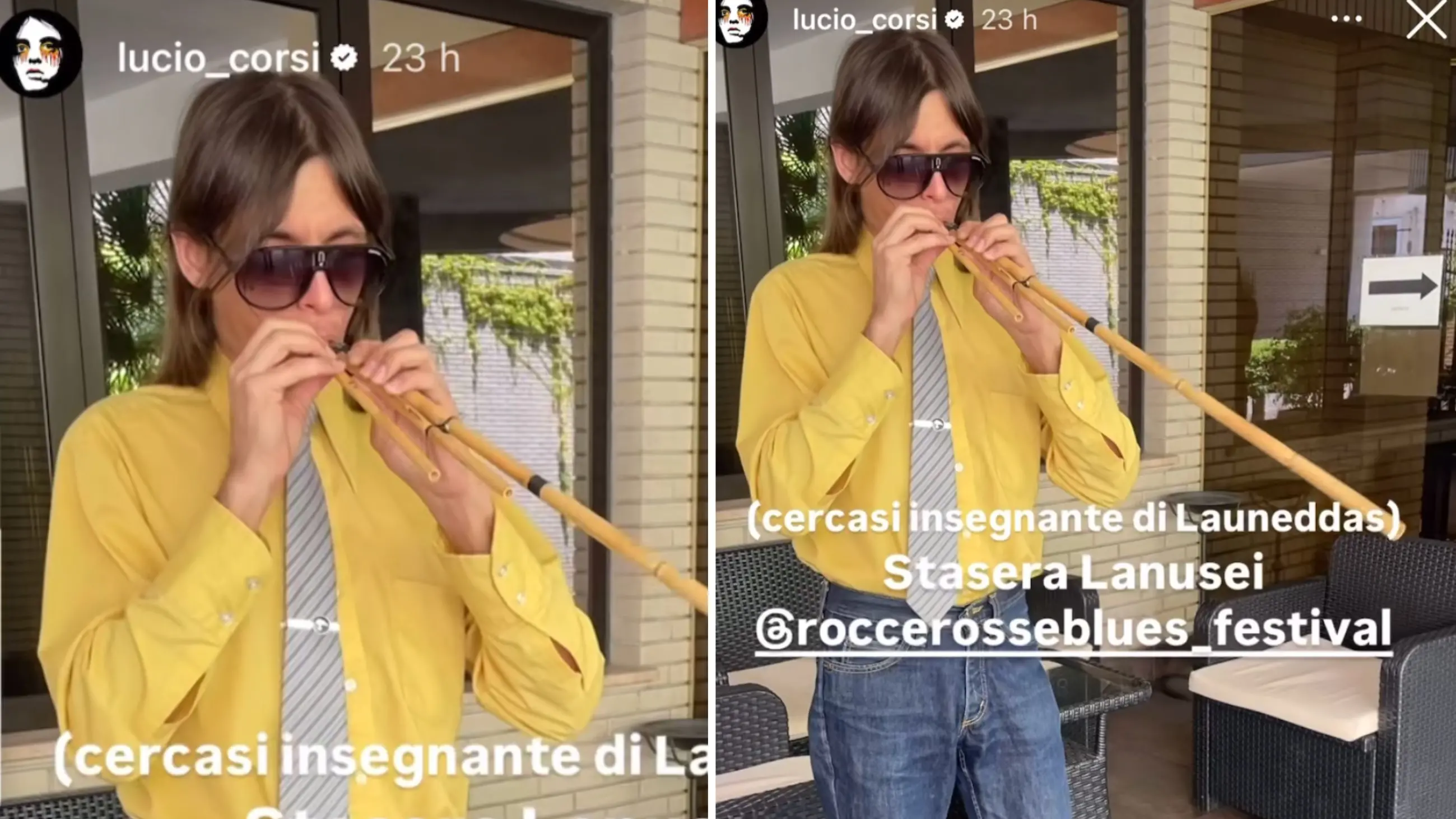 Lucio Corsi vuole imparare a suonare le launeddas