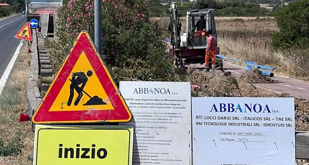 Porto Pino, attivato il primo tratto della nuova condotta idrica