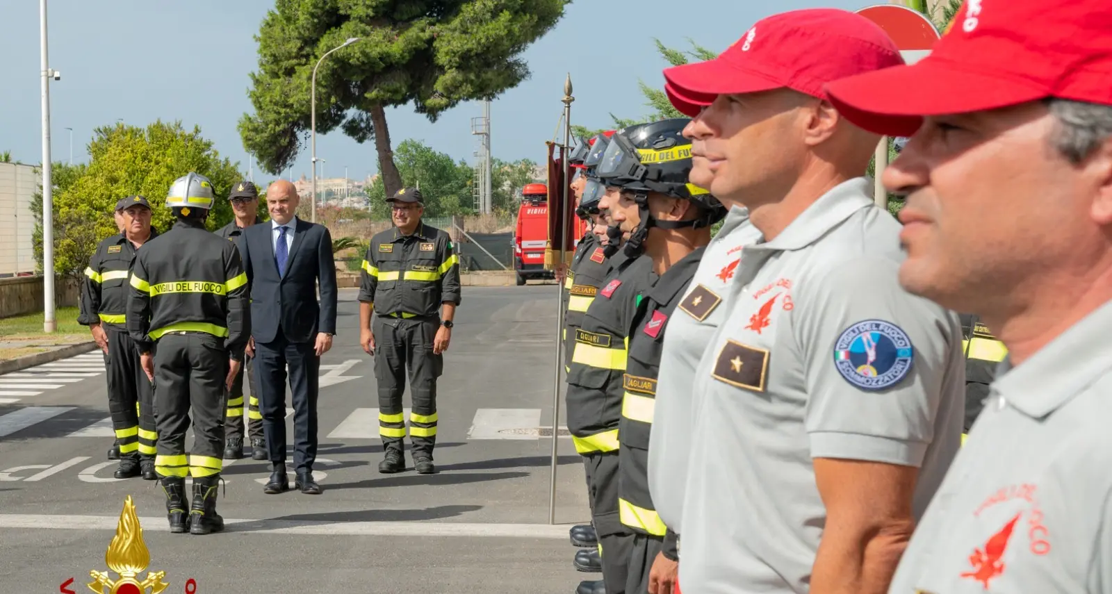 Visita ufficiale in Sardegna: Prisco e Mannino esaminano le attività dei Vigili del Fuoco