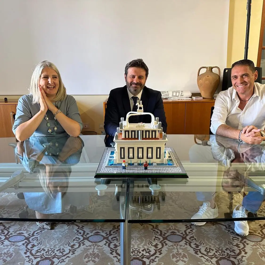 La Fontana di Rosello con i mattoncini Lego: l’omaggio di Maurizio Lampis a Sassari