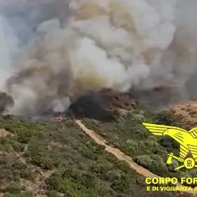 Emergenza incendi in Sardegna: elicotteri in azione a Villacidro e Gergei