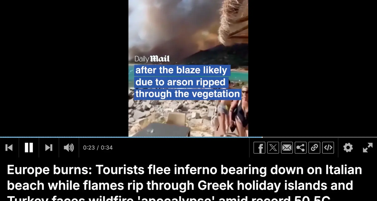 Inferno di fuoco in Sardegna: la stampa europea sconvolta dalle immagini che arrivano dall'Isola