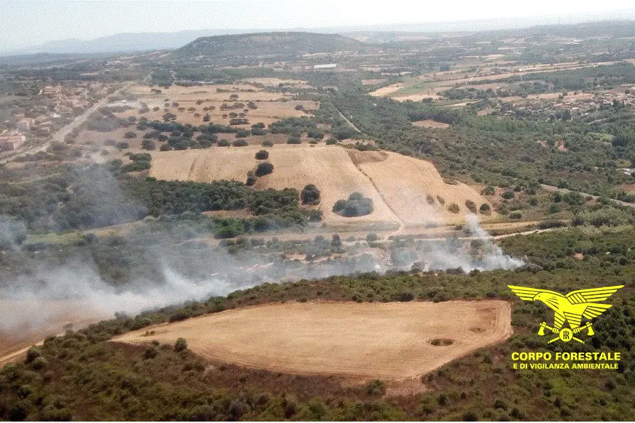 <p>L\\'incendio a Carbonia</p>\\n