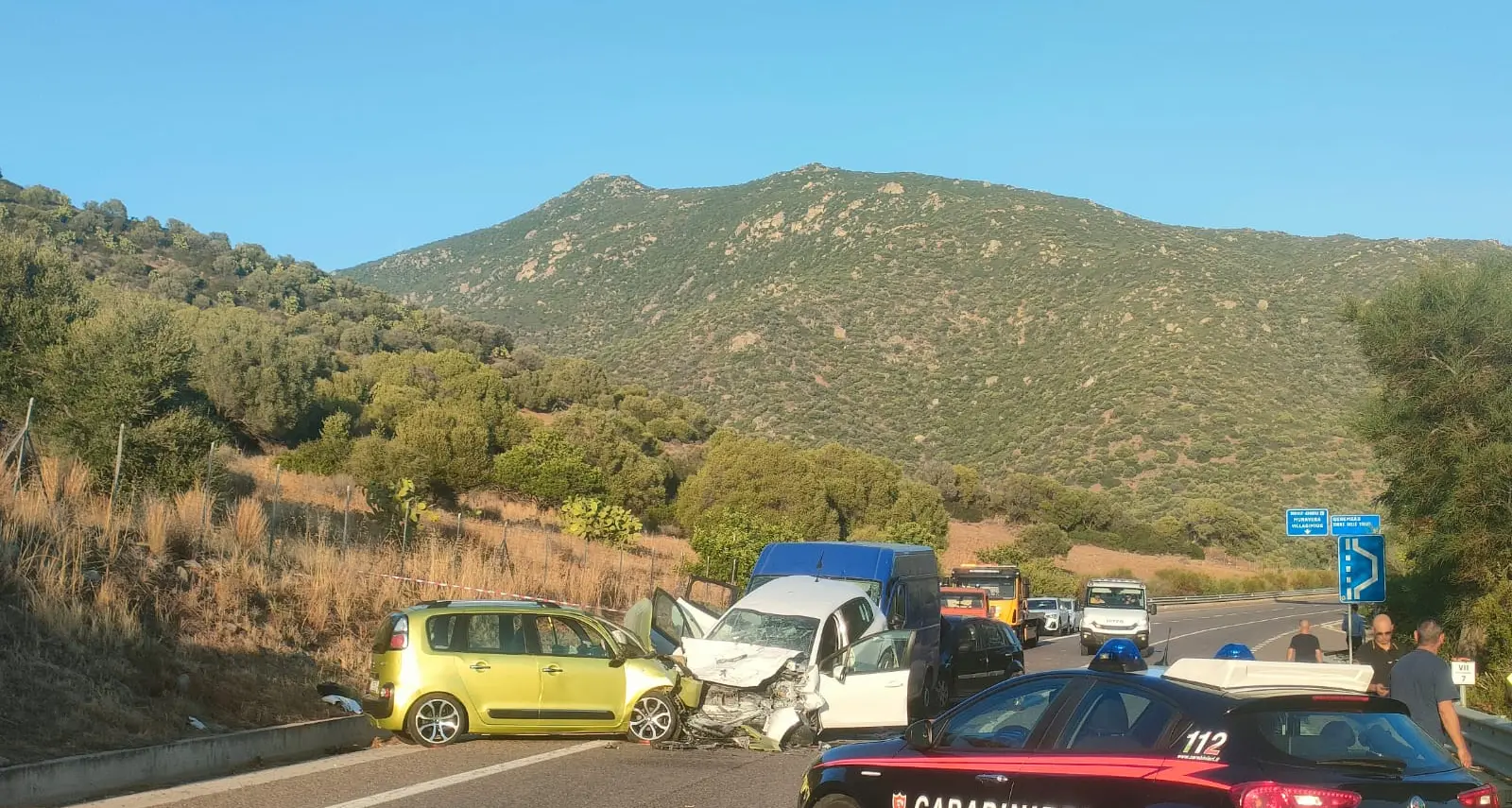 Violento scontro sulla SS125 vicino a Maracalagonis: perde la vita un militare di 45 anni