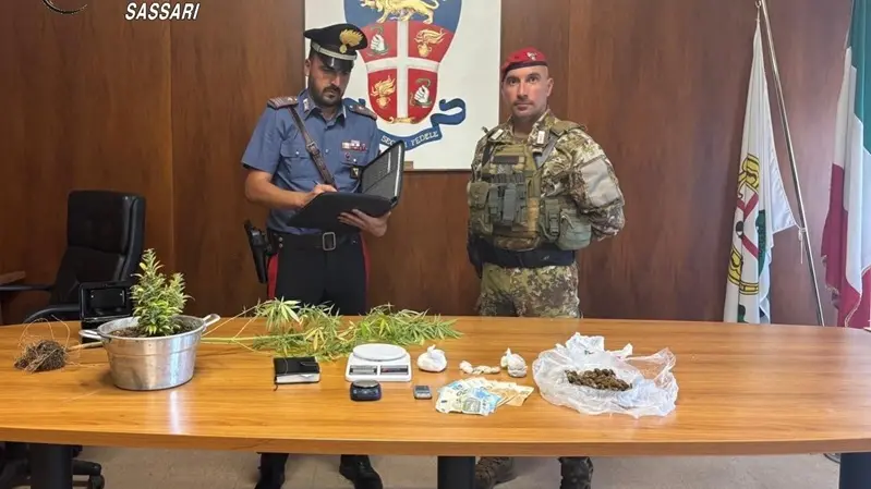 In casa cocaina, marijuana e un libro mastro dello spaccio: arrestato un uomo a Ossi