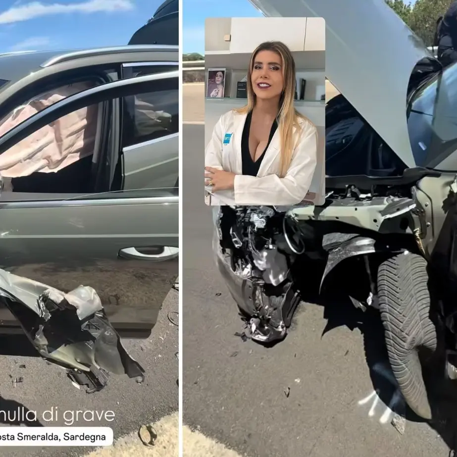 Spavento per Genny Urtis: incidente stradale appena arrivata in Sardegna
