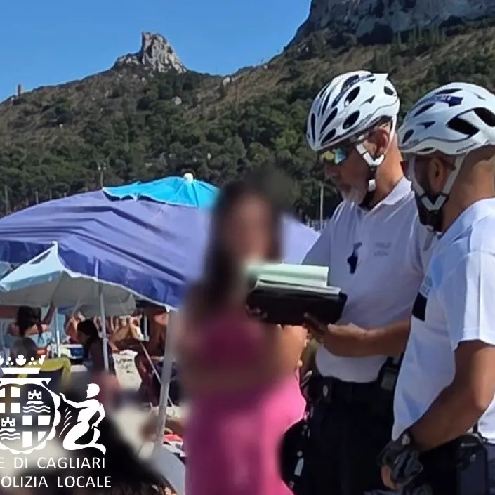 Fumo in spiaggia: 11 bagnanti sanzionati al Poetto dalla Polizia Locale di Cagliari