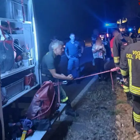 Dopo il concerto di Gabbani cade in un dirupo ad Abbiadori: soccorso dai Vigili del Fuoco