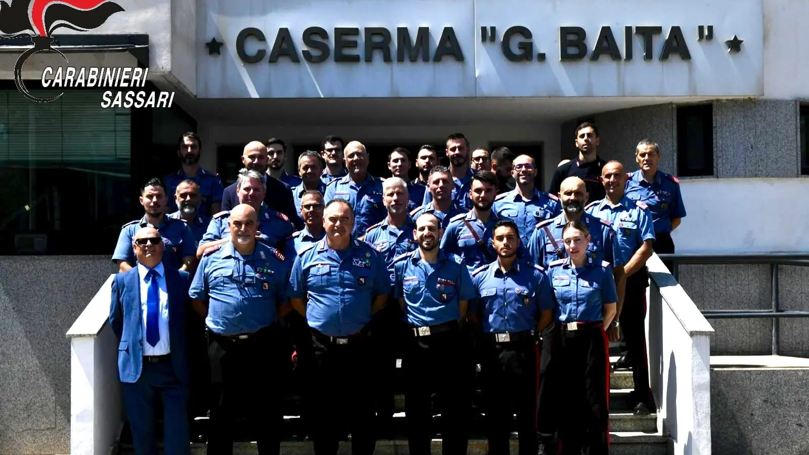 Il saluto del Generale Iasson ai carabinieri di Alghero e Porto Torres