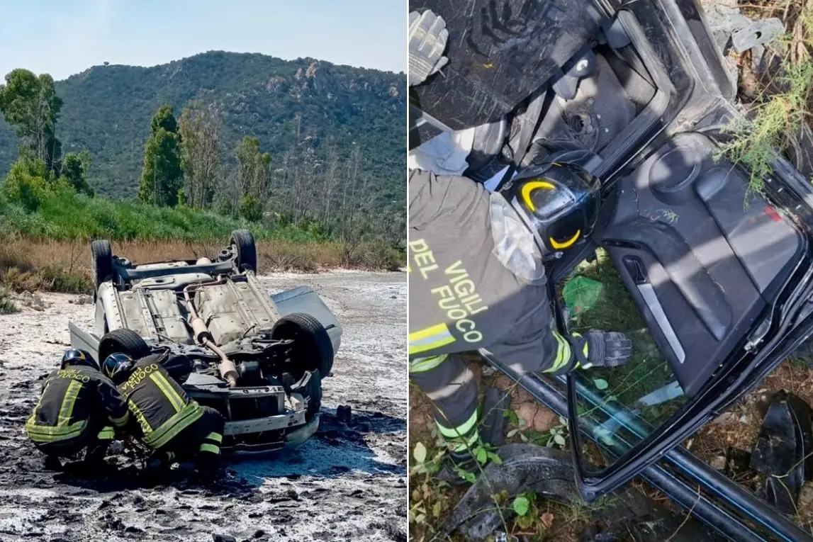 <p>A sinistra l\\'incidente di Muravera, a destra il sinistro a Villamassargia</p>\\n
