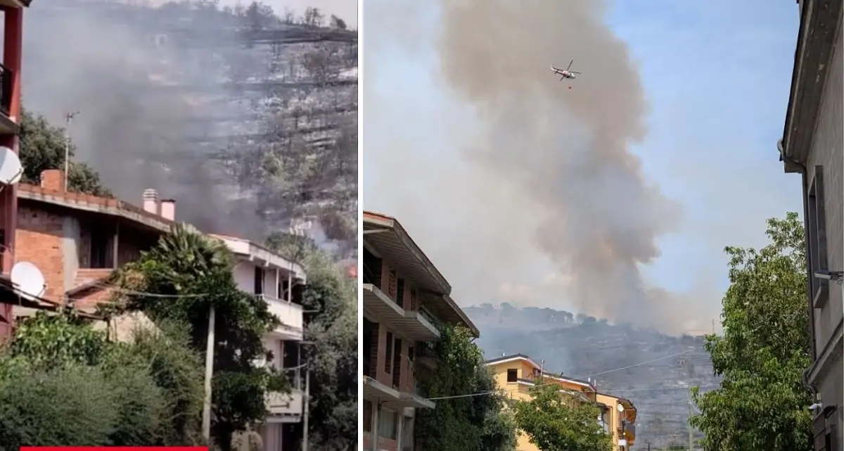 Maxi incendio a Seulo: evacuate 30 persone, fiamme domate