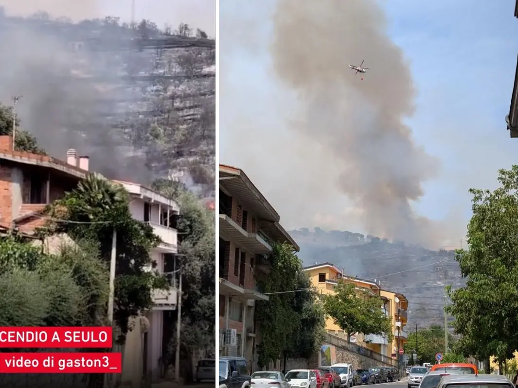 Maxi incendio a Seulo: evacuate 30 persone, fiamme domate