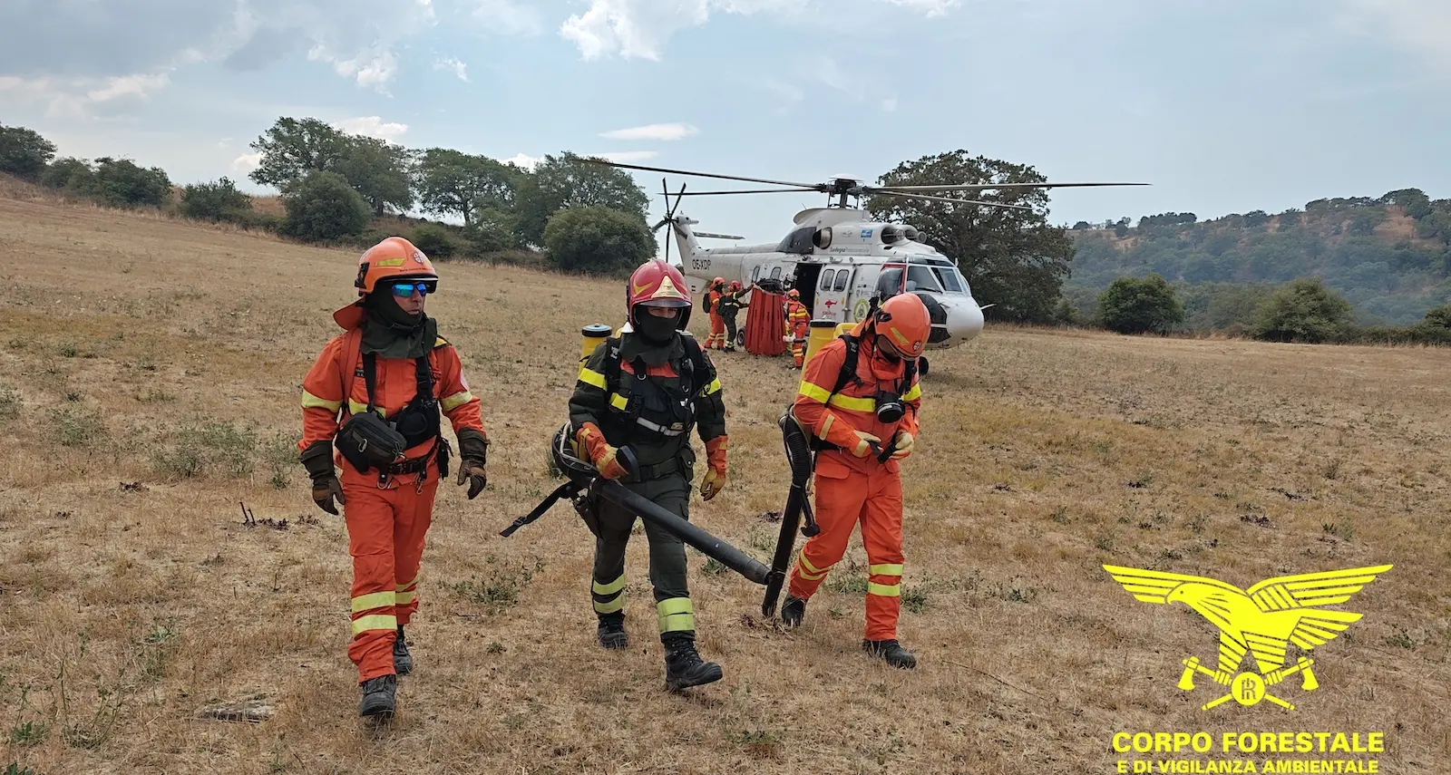 Sette incendi oggi in Sardegna, elicottero a Orgosolo