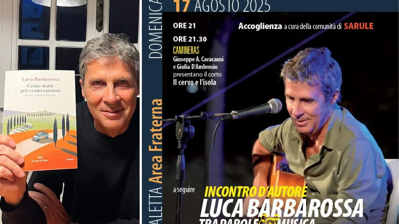 Tra racconti di vita e note indimenticabili: il 17 agosto a La Caletta arriva Luca Barbarossa
