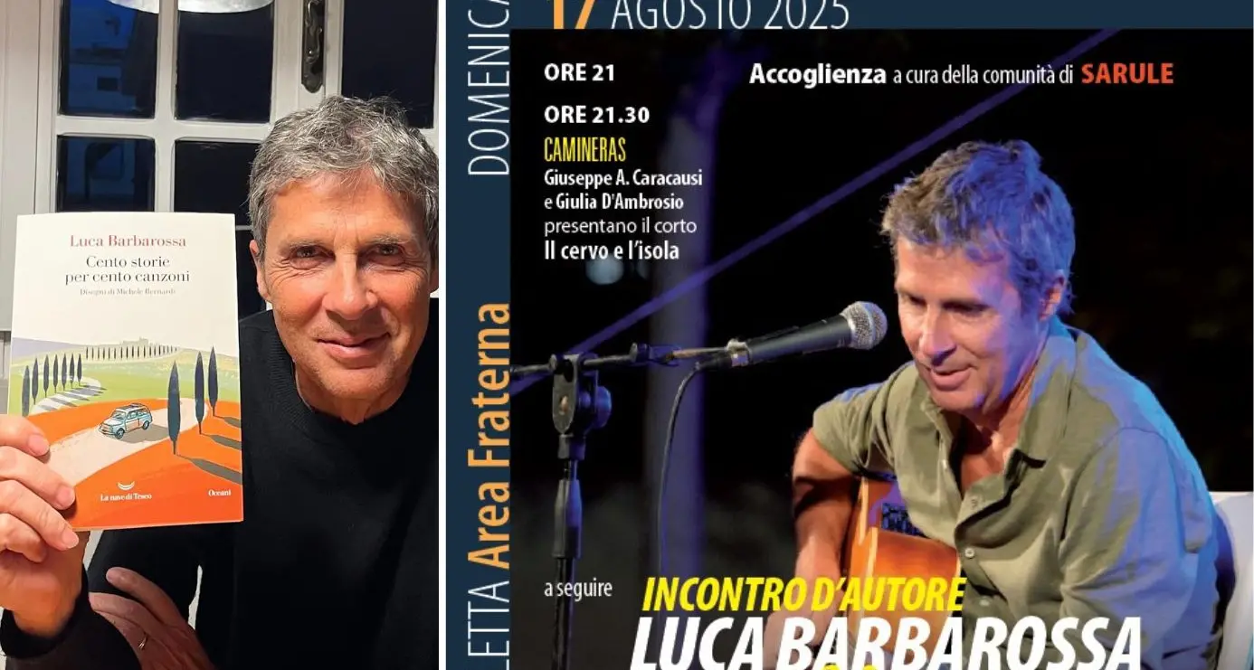 Tra racconti di vita e note indimenticabili: il 17 agosto a La Caletta arriva Luca Barbarossa