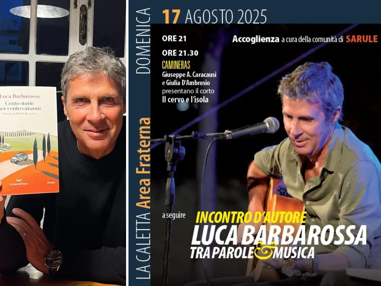 Tra racconti di vita e note indimenticabili: il 17 agosto a La Caletta arriva Luca Barbarossa