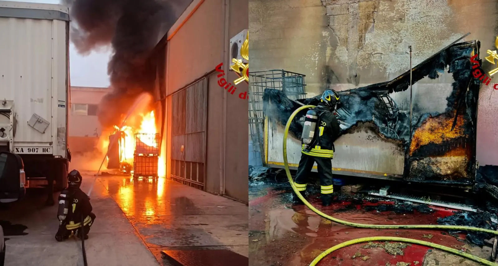 Incendio in uno stabilimento di rifiuti a Cagliari: scongiurato il disastro
