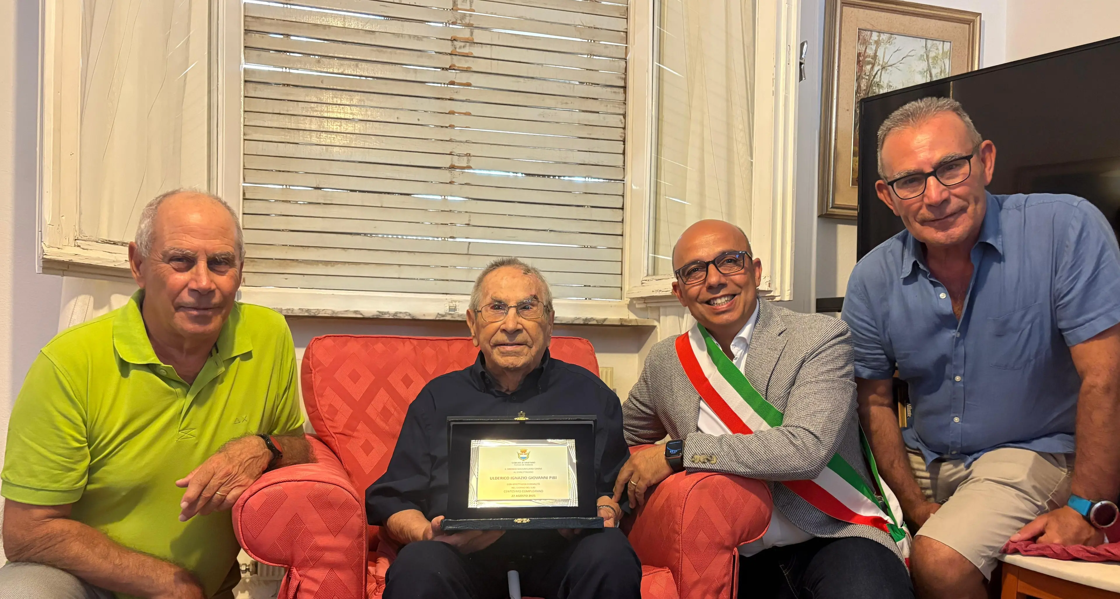 Un nuovo centenario in Sardegna: Oristano festeggia i 100 anni di Ulderico Pibi