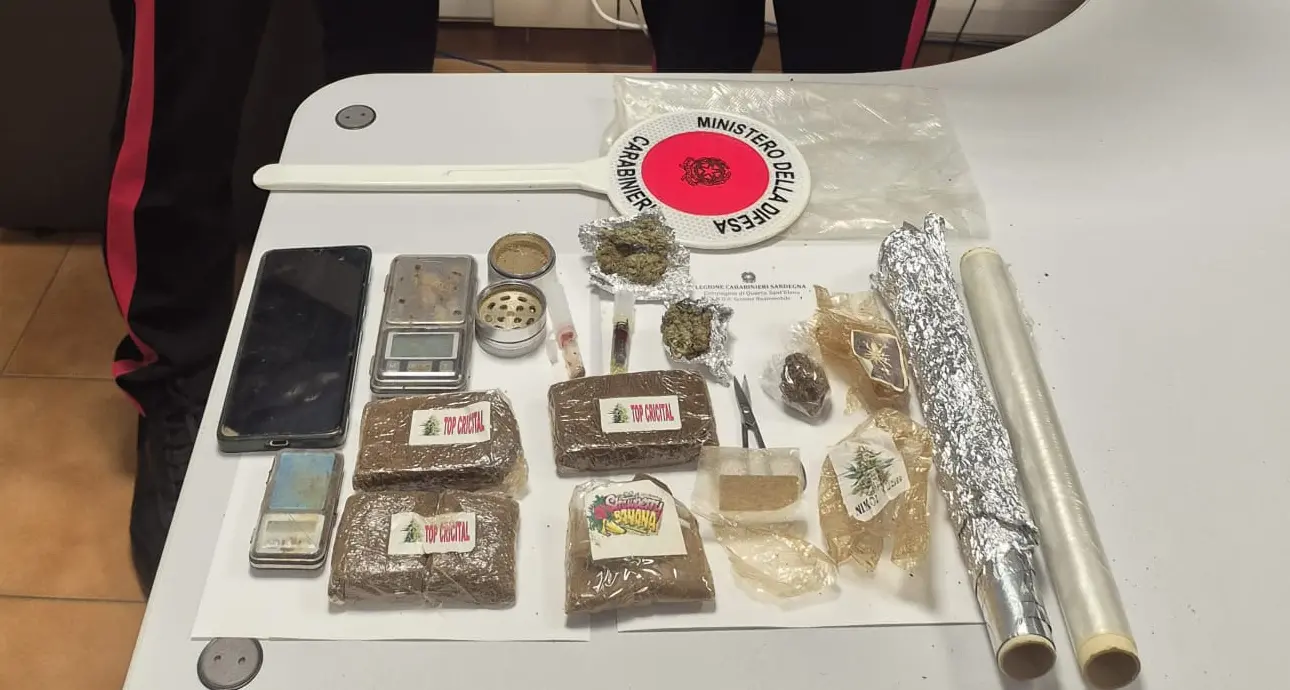 Sequestrati oltre 300 grammi di hashish a Quartucciu: arresto dopo una lite familiare