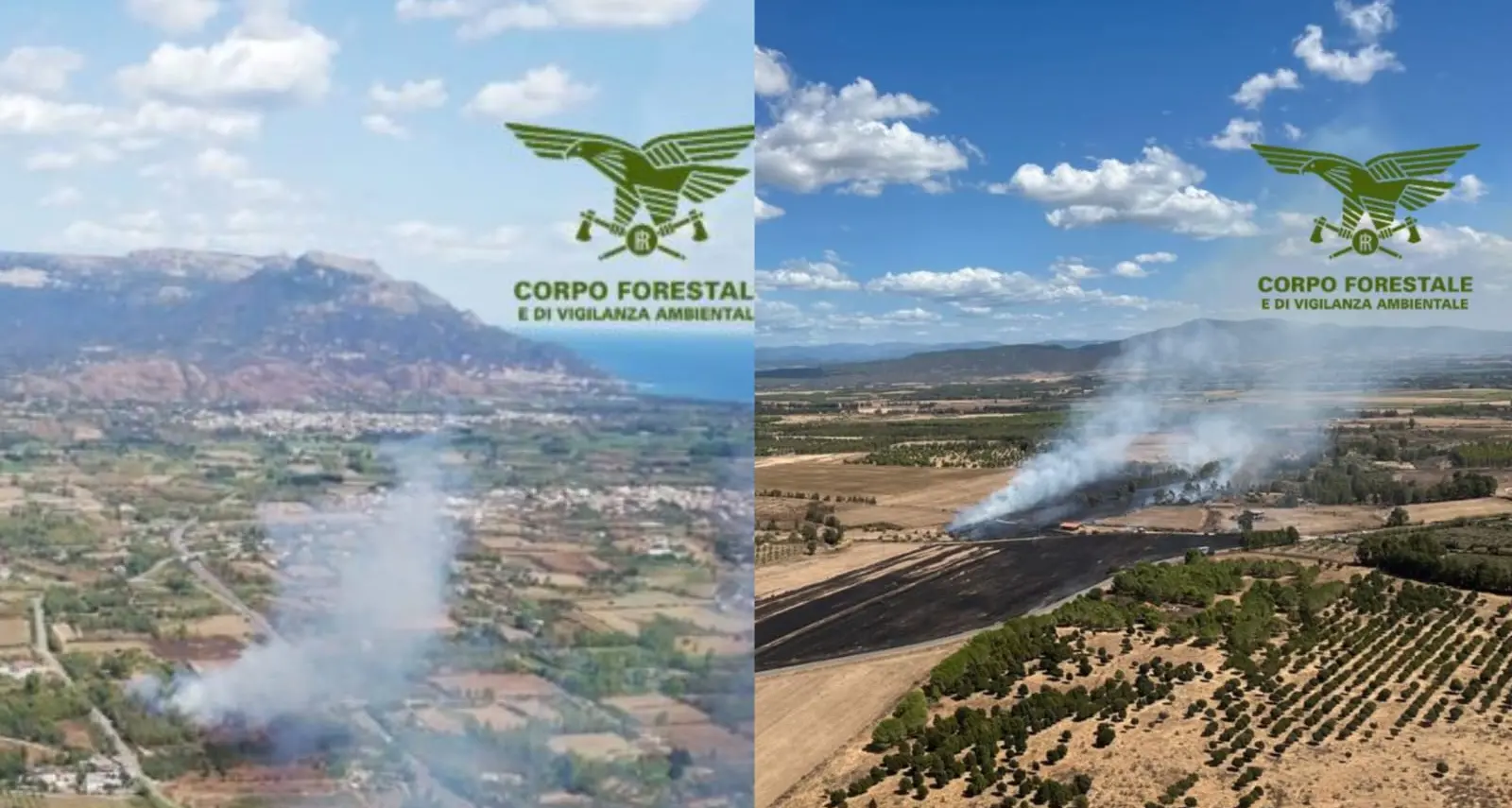 Dodici incendi in Sardegna, due necessitano dell’intervento aereo
