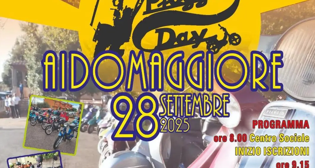 Aidomaggiore si prepara al Motoraduno Piaggio: una giornata di passione per le due ruote
