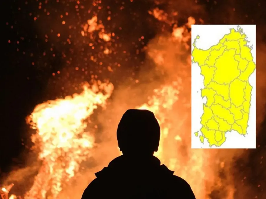 Rischio incendi in Sardegna: codice giallo lunedì 8 settembre