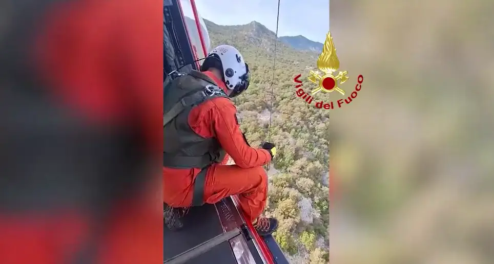 Escursionista disperso recuperato dai Vigili del Fuoco alle grotte del Bue Marino
